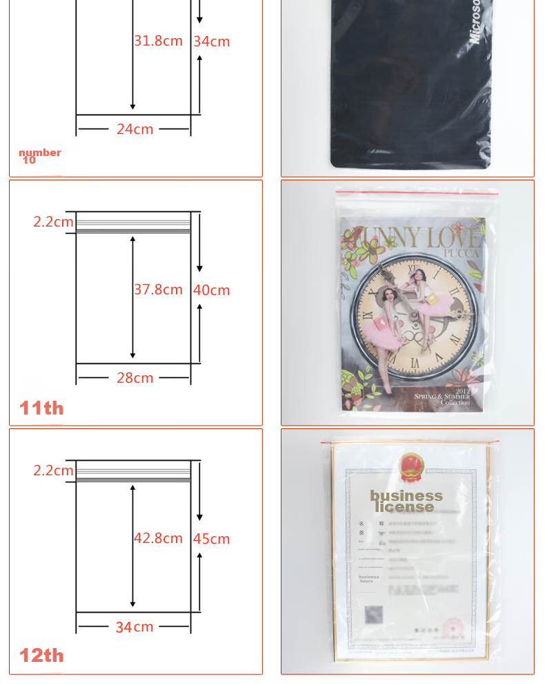 QDZX Self-Sealing Bags No. 4 (8*12cm), 100 Pieces, Food Bags, Fresh-Keeping Bags, PE Bags, Sealed Bags, Waterproof, Moisture-Proof, Dust-Proof Bags 13