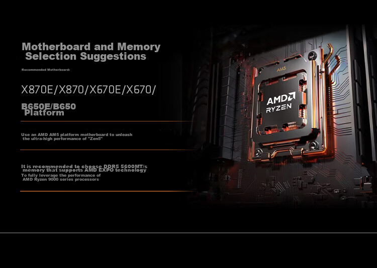 AMD Ryzen 9 9900X Processor (R9) 4nm 12-Core 24-Thread Max Boost Clock up to 5.6GHz Boxed CPU for Smooth Gaming, PUBG/Delta/CSGO 8