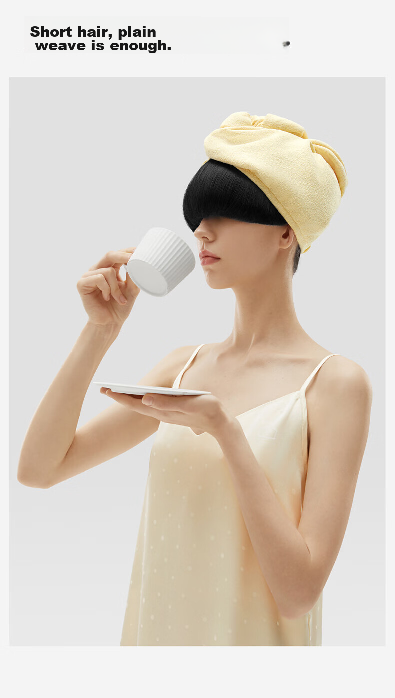 Bananain 501Home Women's Hair Drying Cap, 7A Antibacterial, Quick-Drying, Strong Absorption, Hair Towel, Adjustable Elastic Band 12