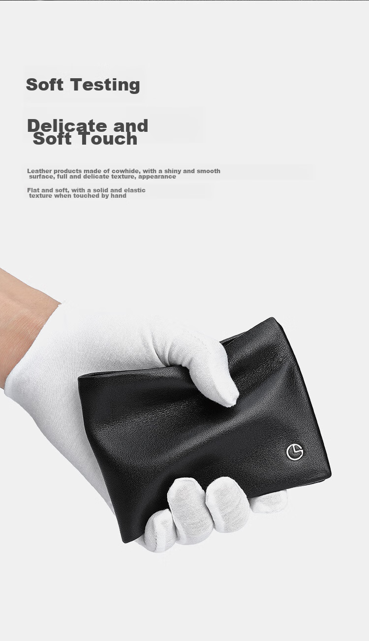 Goldlion Vertical Wallet, Anti-Theft Card Holder, Magnetic-Resistant Leather Bifold Wallet, Gift Box, Birthday Present 6