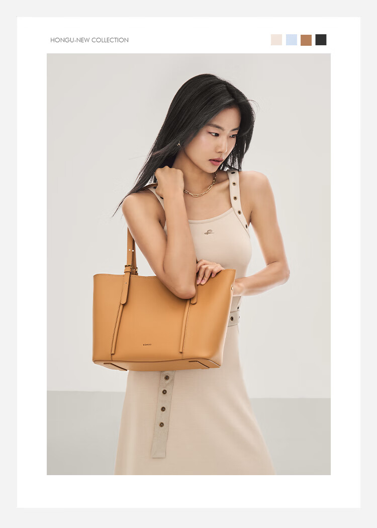 HONGU HONGU Leather Handbag Shoulder Bag Shopping Tote Large Capacity Purse Women's Bag Birthday Gift for Girlfriend 4
