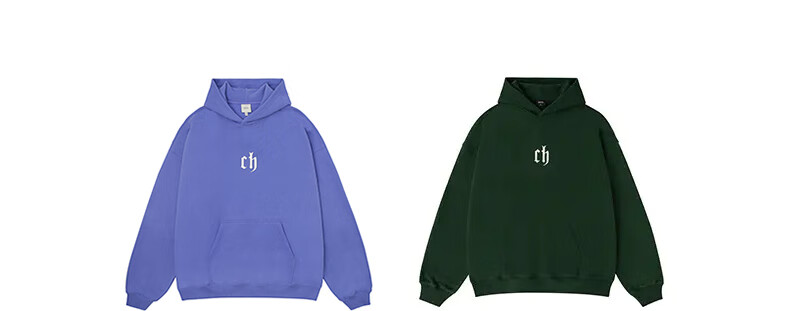 CHINISM CH Sweatshirt for Men, Spring And Autumn Classic Simple Couple's Top, Heavyweight American-Style Hoodie, Sports Casual Pullover Hooded Sweatshirt 41