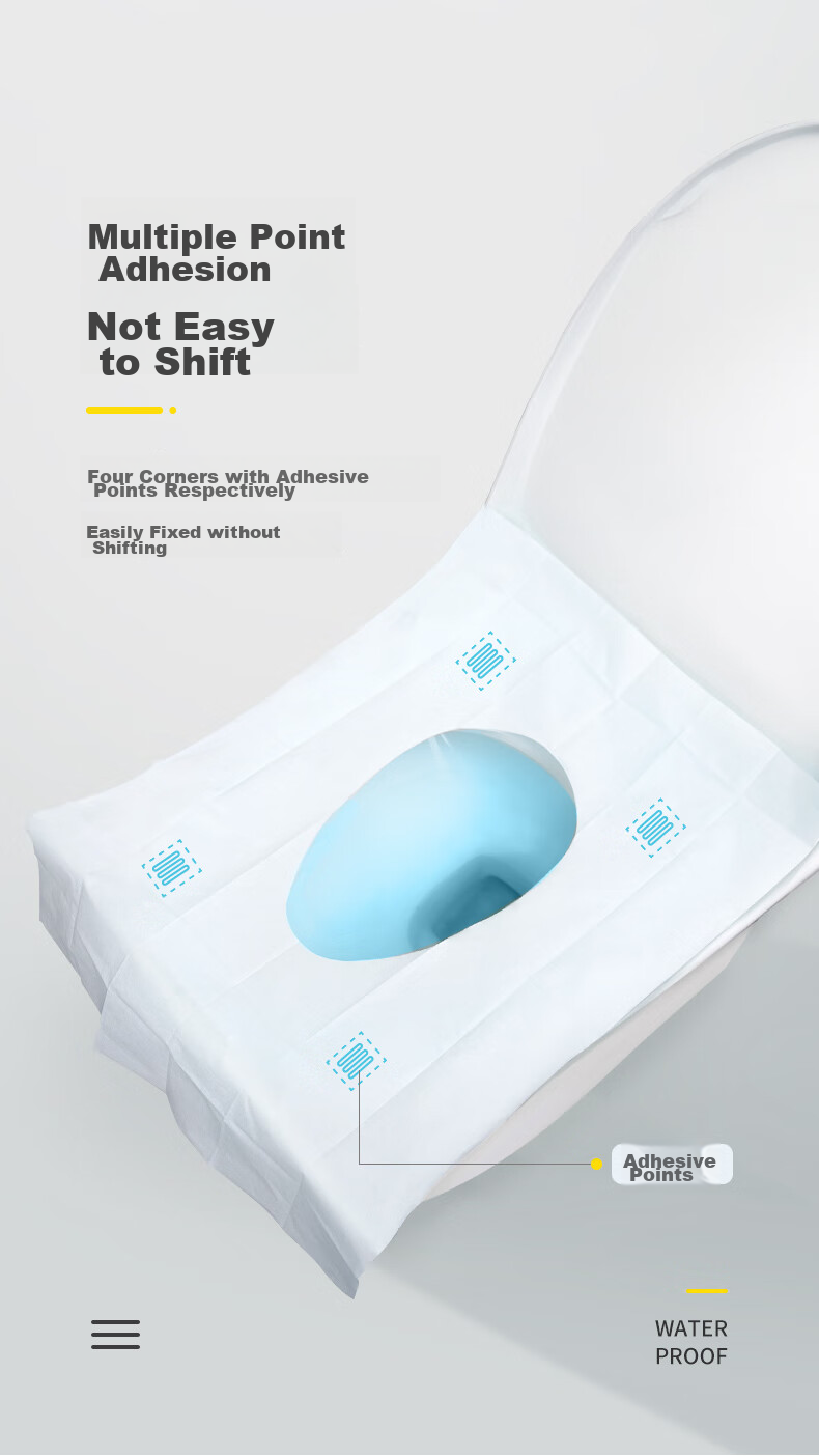 JOYTOUR Disposable Toilet Seat Covers for Pregnant Women And Travelers, Individually Wrapped, 50 Pieces Per Pack 8
