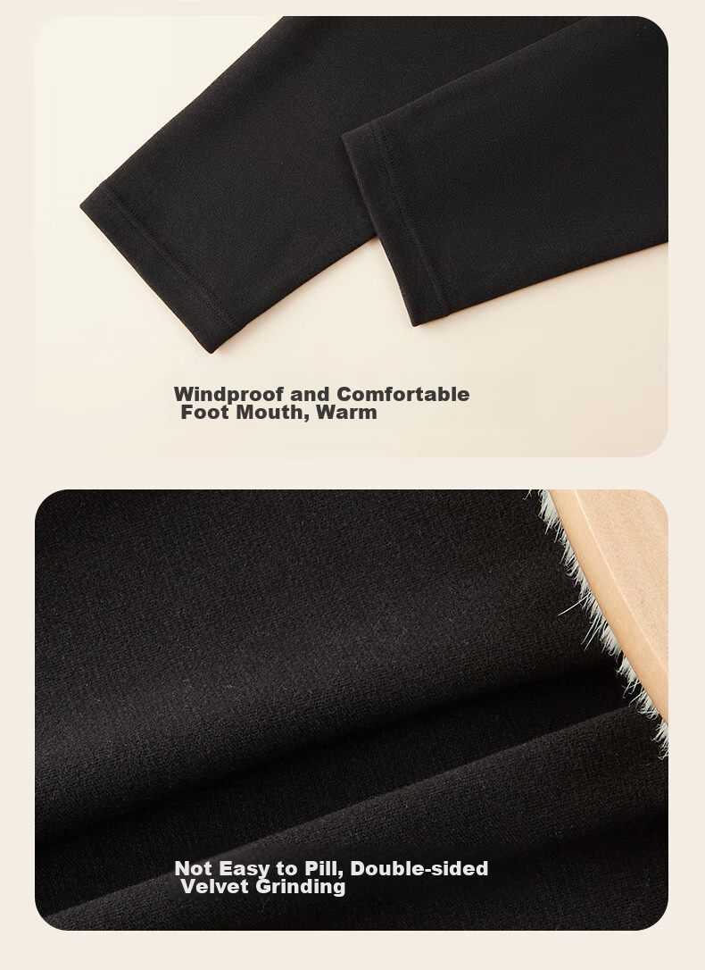 MiiOW [High-Waisted Butt-Lifting] Cashmere Silk Moisturizing 10A Antibacterial Far-Infrared Heating Barbie Thermal Pants 14