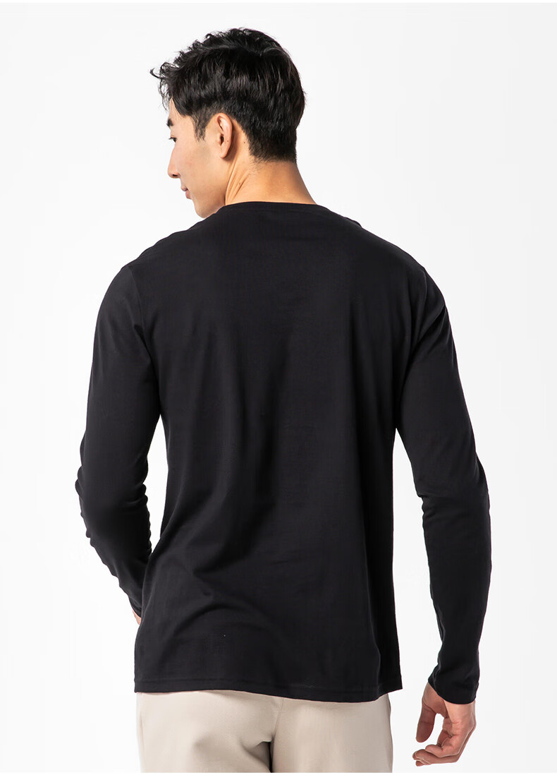 DECATHLON Basic Shaping/Pilates Soft Elastic Men's Long-Sleeve T-Shirt, White, 2346917, XL 12