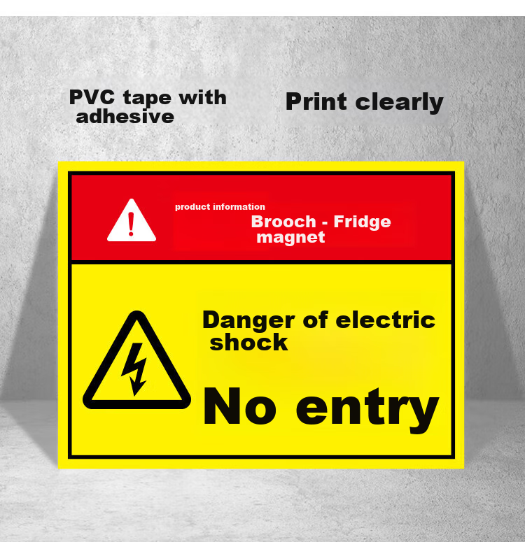 Aimohui Distribution Box Identification Sticker, PVC Safety Warning, Electric Hazard Sign, Distribution Box Label, 20*15cm, 5 Pieces Per Pack 2