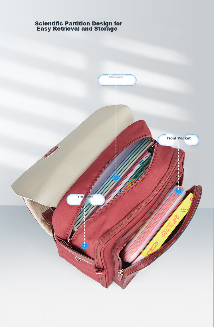 9UM Schoolbag for Primary School Students Grades 1-4, Boys And Girls, Lightweight with Safety Air Cushion, Children's Cambridge Bag U2174 Classic Brow 19