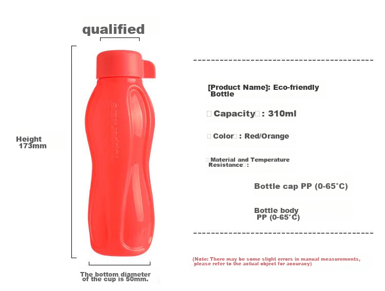 Tupperware Portable Plastic Cup, 310ml, Summer Water Bottle, Compact Mini Pocket Cup for Sports, Macaron Blue 4