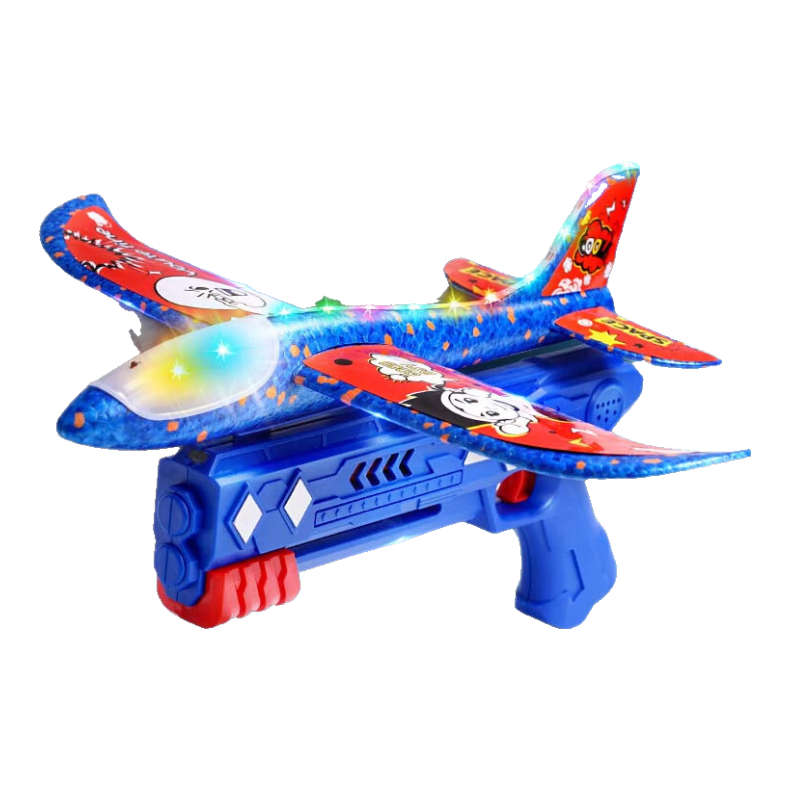 Soumade Foam Jet Toy, Popular Ejection Airplane Gun, Children's Toy for Boys Aged 3-6, Outdoor Birthday Gift