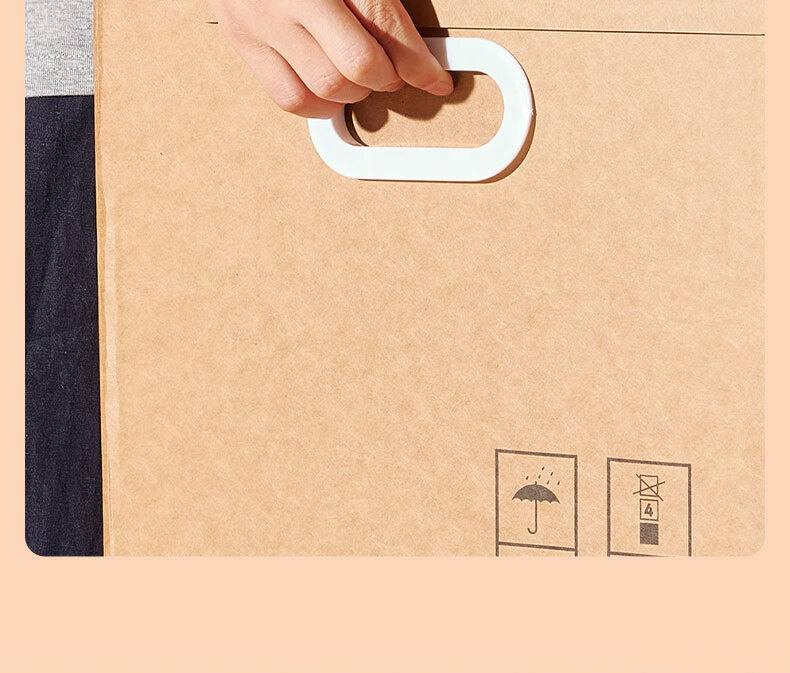 Deli Accounting Voucher Box File Box Three-Layer Thickened Cardboard Box Financial Voucher Invoice Document Storage Box Large Size 5-Pack PA123 7