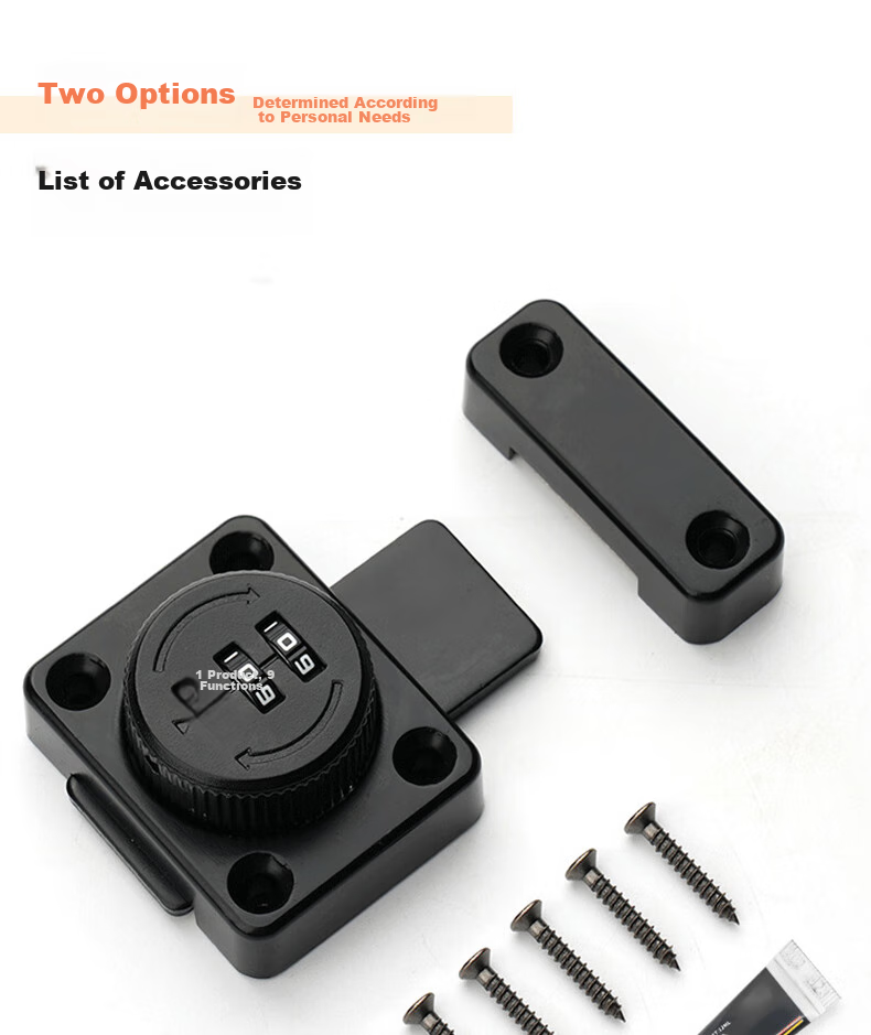 Dipuer Locking Drawer Latch, No Drilling Required, Refrigerator Door Lock, Cabinet Lock, Office Metal Cabinet Lock, Electrical Panel Lock Hardware 15