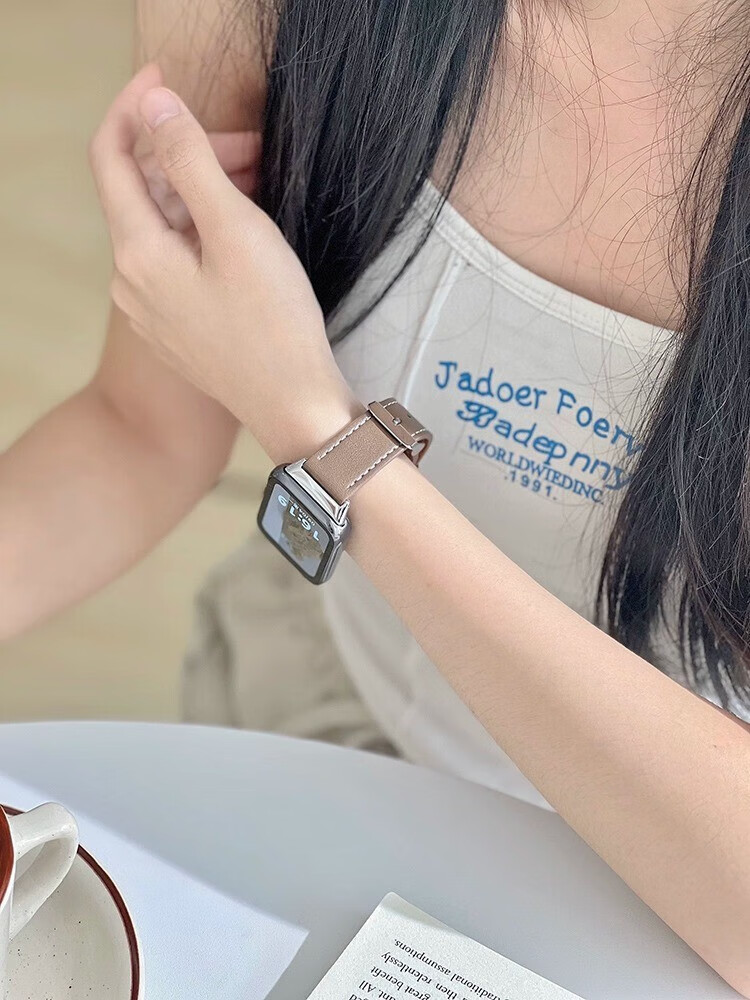 CHENSONG Compatible with Xiaomi (MI) REDMI Watch 6/5 Strap, Xiaomi Bracelet 9Pro/8Pro Strap, Leather Redmi Watch 5e Sim Strap, Quick-Release Metal Wristband, Black 10