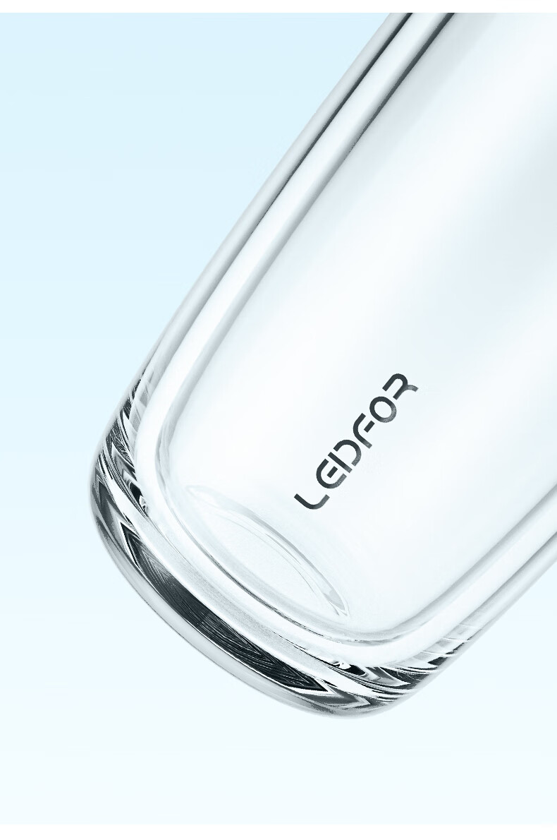 LEIDFOR G6 Homogeneous Series, Curved Style, Phantom Black 380ml, Double-Layer Glass Cup, Mid-Autumn Festival Gift 3