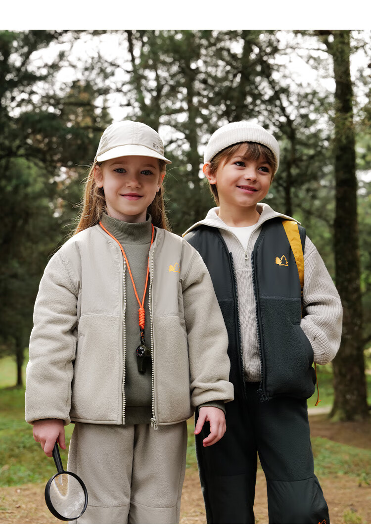 MARC&JANIE [Shanxi Outdoor] Boys And Girls Patchwork Fleece Jacket, Children's Outerwear for Spring And Autumn, 241153 5