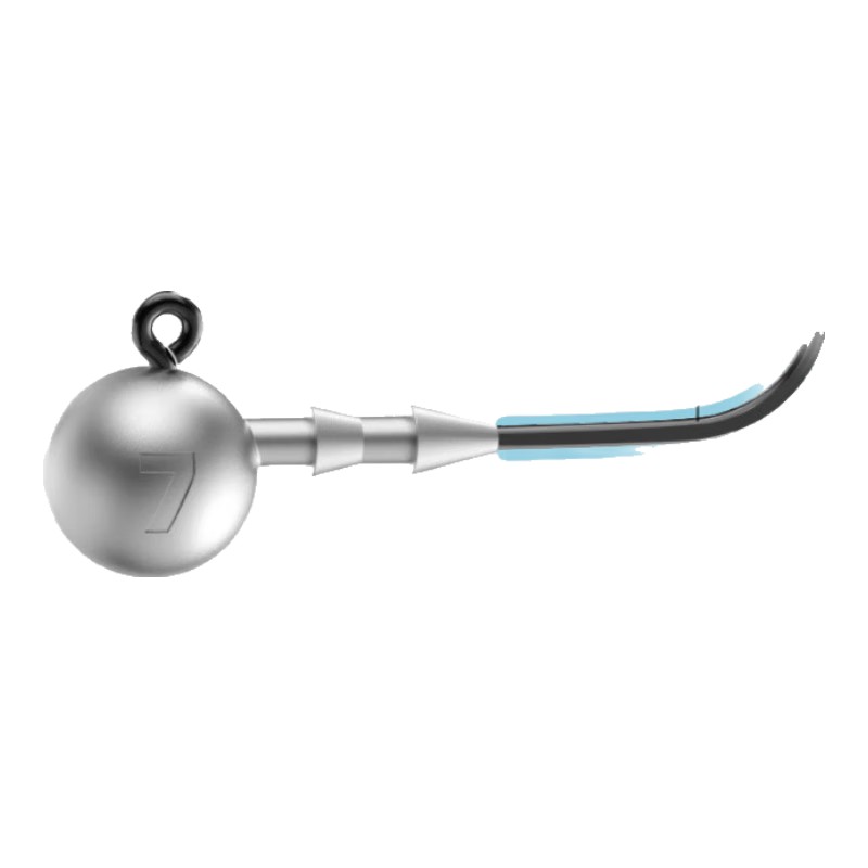 BKK Triple Reinforced Lead Head Hook Lure Soft Bait Hook Curved Shank Hook Anti-Snagging Bottom Hook for Bass And Mandarin Fish Fishing