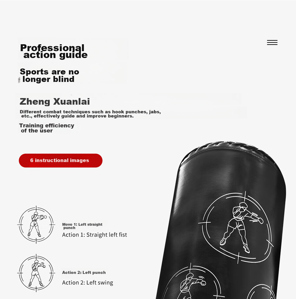PROIRON Puli'ai Punching Bag, Freestanding Boxing Target, for Home Use, Adults And Children, Martial Arts, Fighting, Sanda, Tumbler 7