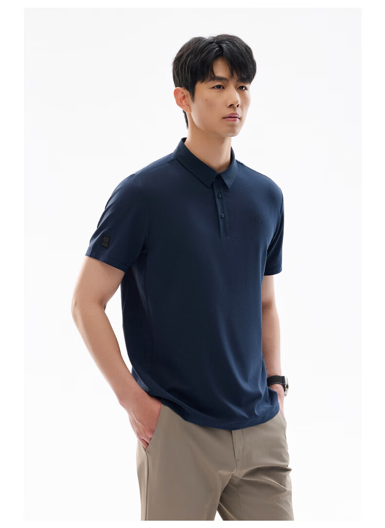 Anta Xingdong Polo | Lightweight Business Quick-Dry Collared Short Sleeve Men's Summer Commuter Breathable T-Shirt Crisp Top 1