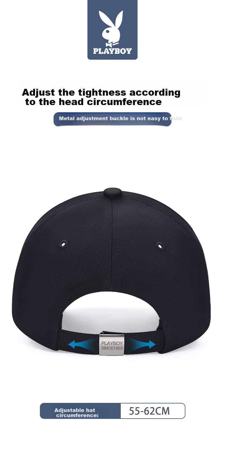 PLAYBOY Men's Spring And Summer Baseball Cap, Breathable Sun Protection Outdoor Hat, Casual Cap for Middle-Aged People in All Seasons 9