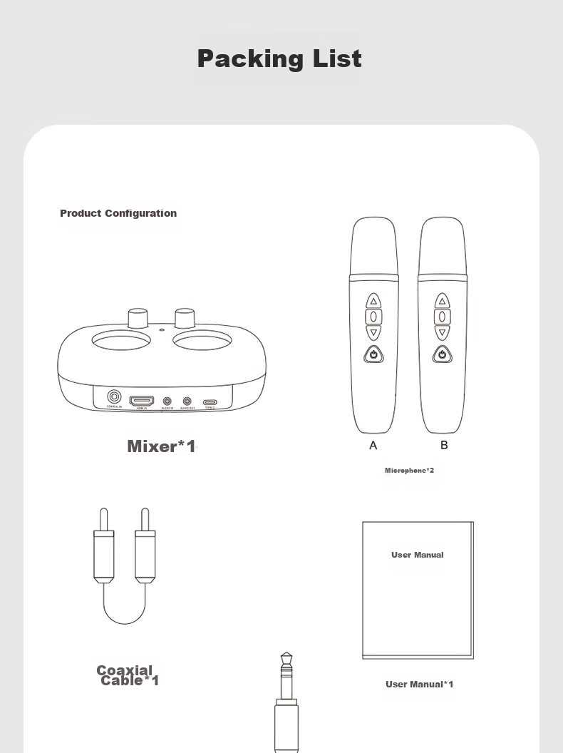 EDIFIER TU52 Portable Wireless Microphone, UHF Adjustable Frequency Wireless Mic with Receiver, for Outdoor Karaoke, Home KTV, Meetings And Lectures, Host, Twilight Gray 17
