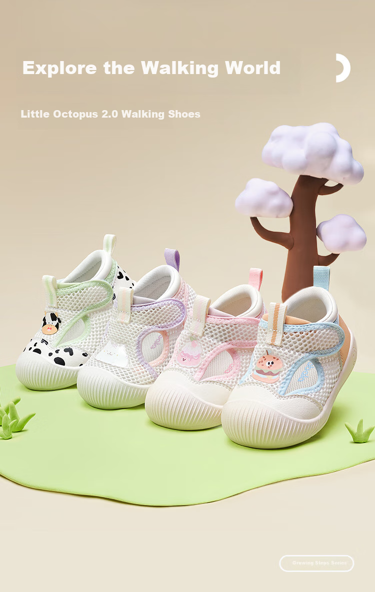 BALABALA Children's Shoes, Baby Walking Shoes, Kids Sandals, Infant Shoes, Girls' Summer New Style Breathable Mesh 1