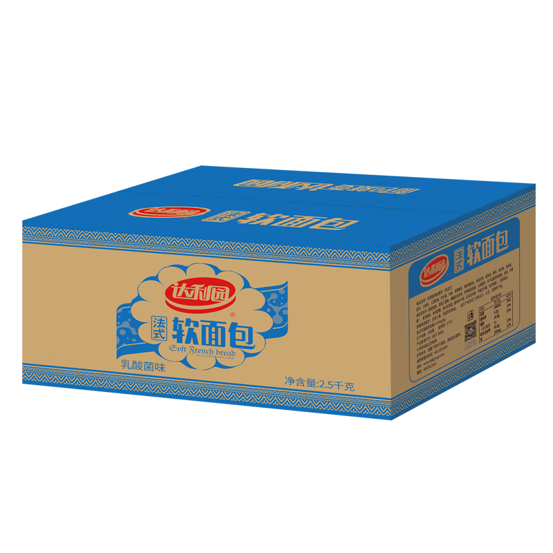 达利园法式软面包乳酸菌味2.5kg量贩装员工福利早餐点心休闲零食
