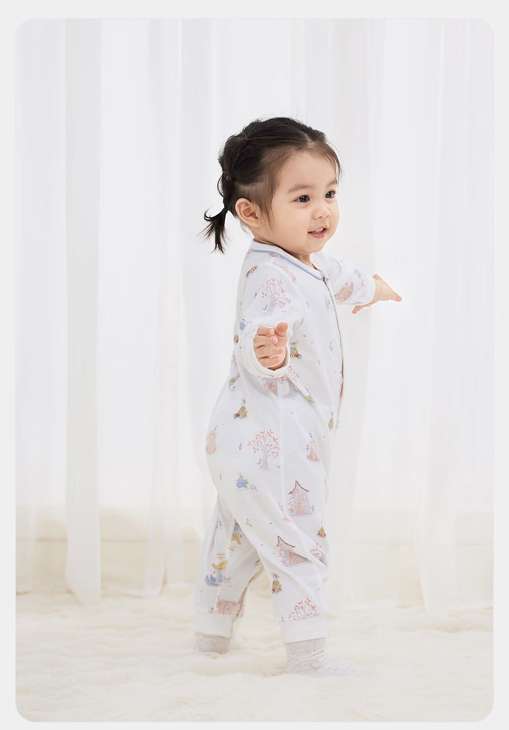YEEHOO Baby Clothes All-Season Onesie for Boys And Girls, Long-Sleeve Romper, 7A Antibacterial Newborn Clothing 33