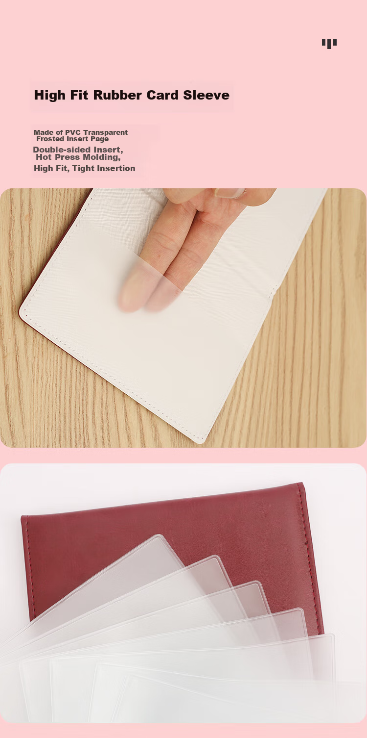 Siyicai Household Register Protective Cover with 10 Insert Pages, Thickened Leather Cover for Resident Household Register, Protective Outer Case for Documents, Jujube Red Color 5