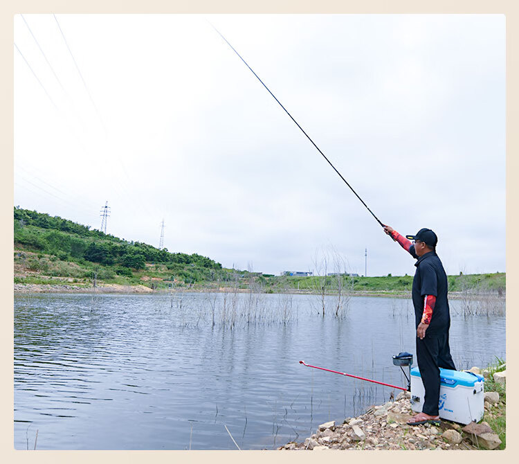 JD Original Dahuo 1 Comprehensive Fishing Rod, Carp And Bighead Carp Rod, Carbon Fiber Ultra-Light Ultra-Hard Carp Comprehensive Fishing Rod, 6.3m 19