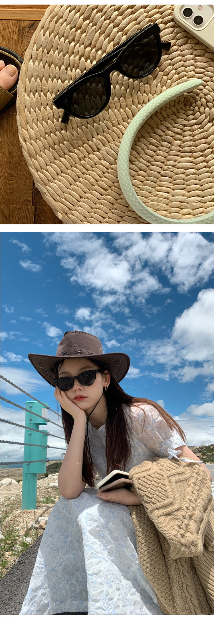 Angelamiao Women's Cat-Eye Small Frame Versatile Fashionable Sunglasses, High-Definition Polarized Sunglasses for Back-To 21