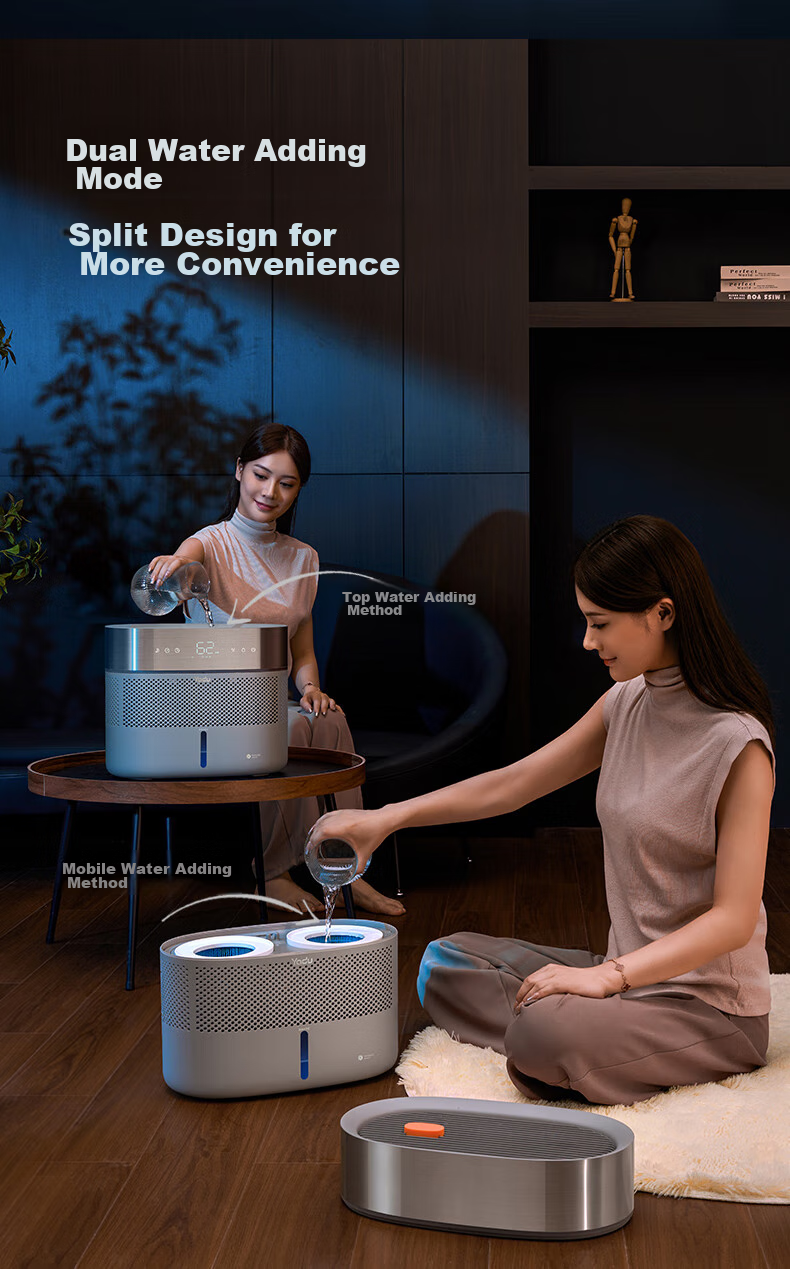 YADU Dual-Engine Mist-Free Humidifier for Bedroom, Home, Office, Mother And Baby Use, 1010ml Air Purification Large Capacity Humidifier SZ750-TJK800(Hi)Pro (HarmonyOS Compatible) 13