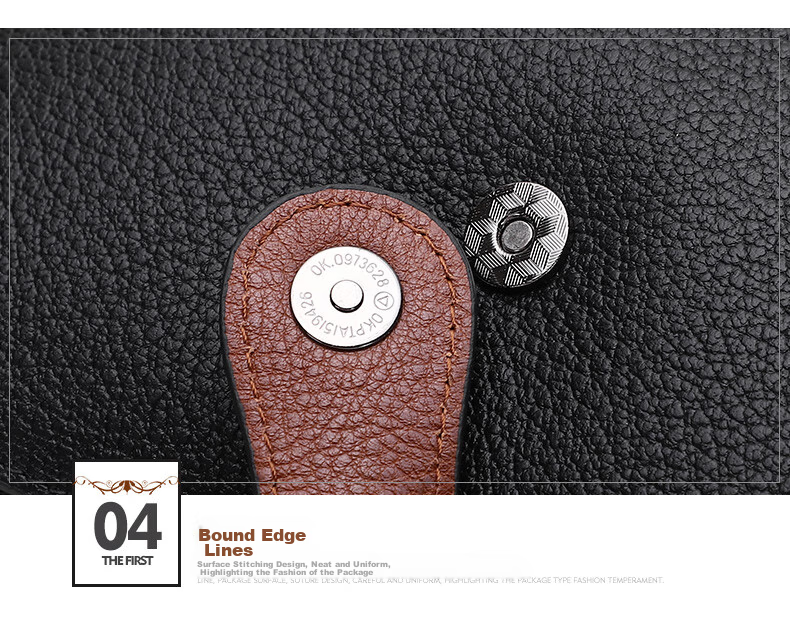 ELLE HOMME Men's Crossbody Bag, Fashionable Top-Grain Leather Shoulder Bag, Business Casual Phone Bag for Men EA188211440 Black Birthday Gift for Boyfriend 11