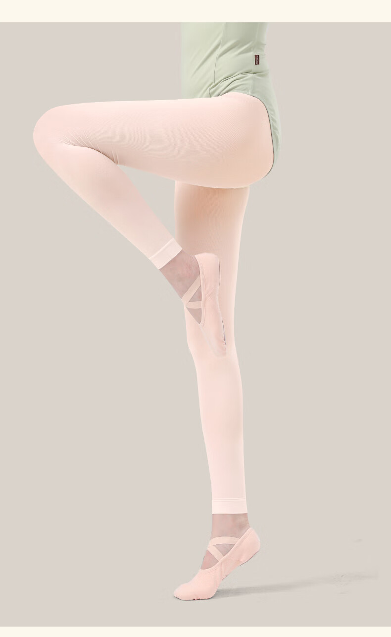 Zhiyouban Adult Dance Tights for Women, Nine-Point Pants, Ballet Modern Dance Thigh-High Stockings, Chinese Dance Black Tight-Fitting Practice Pants 19