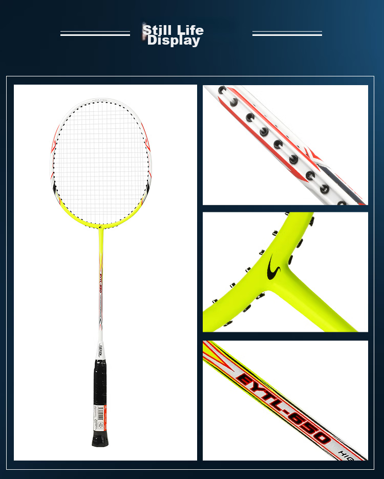 EVERVON Badminton Racket, Single Racket, Carbon Fiber Mid-Shaft, Durable, for Sports, Adults, Children, Students, Competition And Training, EYTL-613 Cool Black (JINGDONG Warehouse Delivery) 10