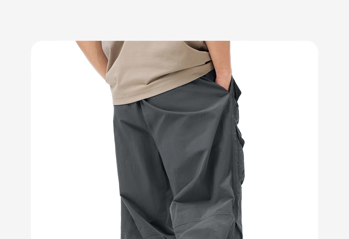 CAMEL [Wang Junkai's Choice] Outdoor Quick-Dry Long Pants for Men And Women, Summer 2025 Workwear Paratrooper Pants, Cool-Feeling Sports Pants M 19