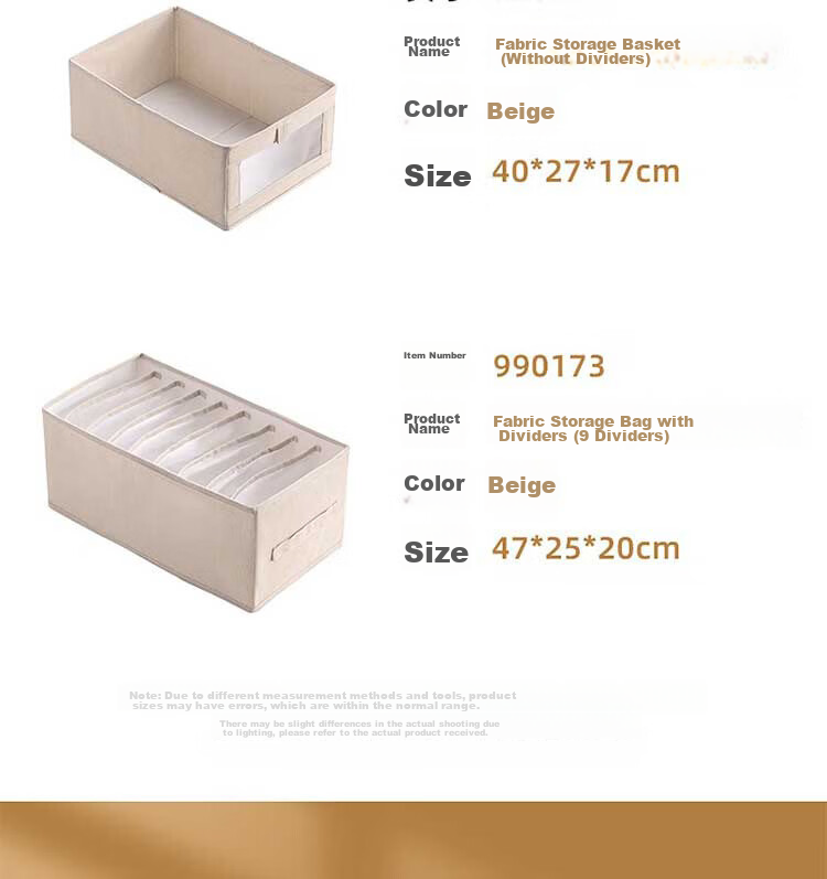CHAHUA Foldable Storage Box, Fabric Clothes Organizer, Drawer-Style Wardrobe, Clothing Storage Container 4