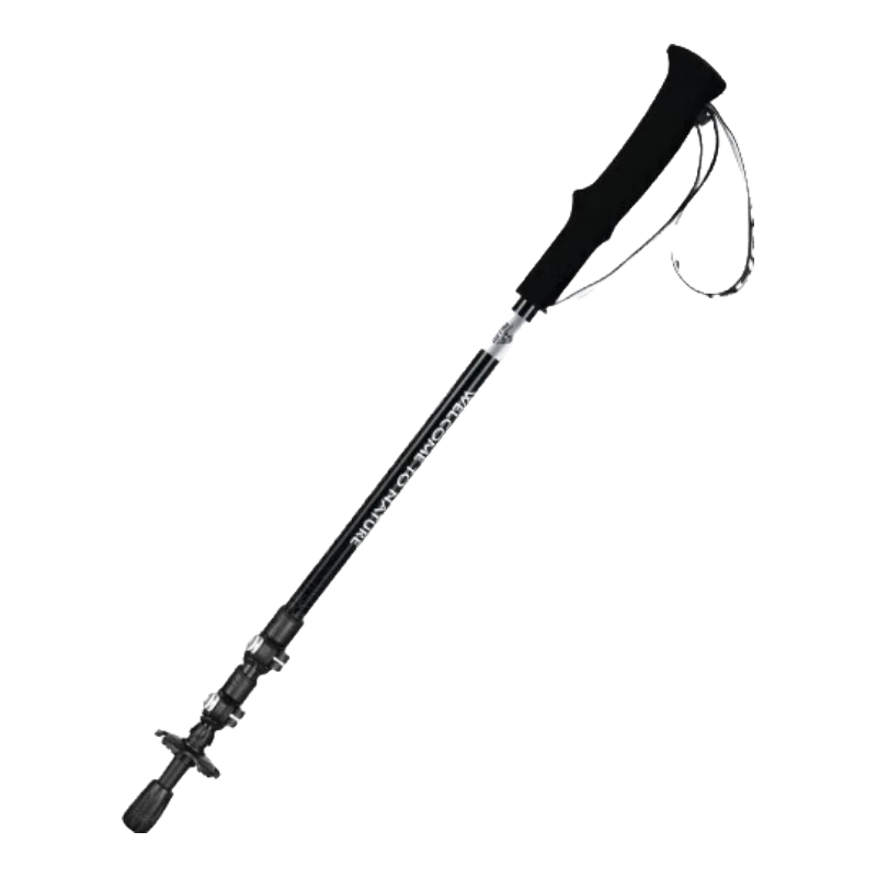 Pelliot [Light Wing] Carbon Fiber Folding Trekking Pole, Outdoor Telescopic Walking Stick, 165036017 Obsidian Black