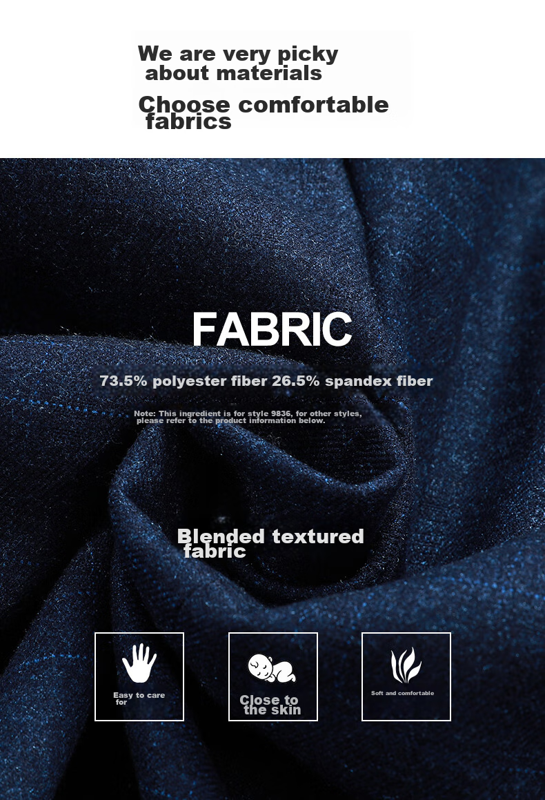 FIRS Men's Suit, Spring And Autumn Style, Business Middle-Aged Blazer, Casual Men's Single Suit Jacket, Formal Professional Wear Top, Suit 9836 Dark Blue 170 2