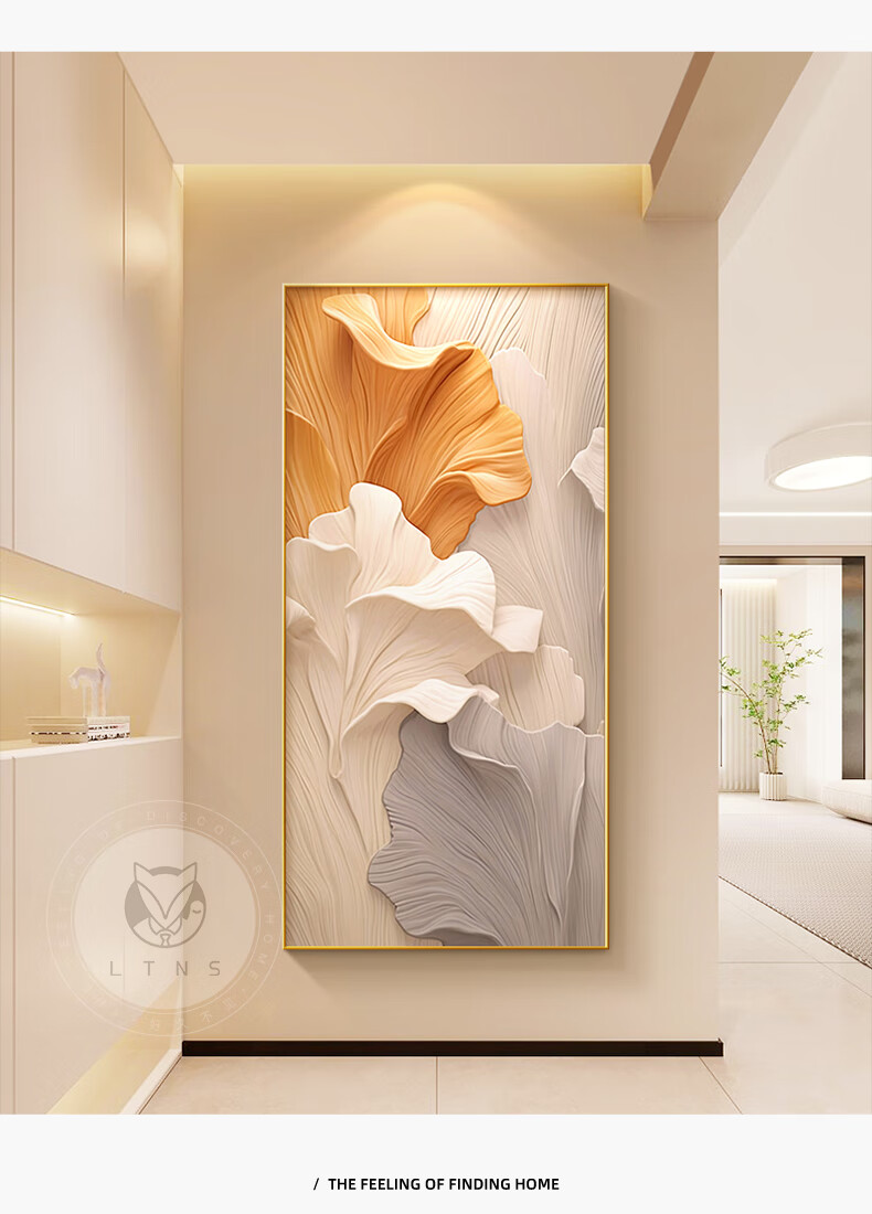 Long Time No See Large Home Entrance Decorative Painting Modern Minimalist Abstract Art Corridor Wall Hanging 1