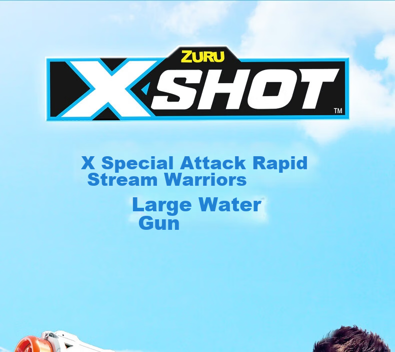 ZURU X Super Attack Invincible Sword Foam Water Gun for Boys, Summer Outdoor Beach Squirt Toy, Photo Prop, Children's Day Gift 1