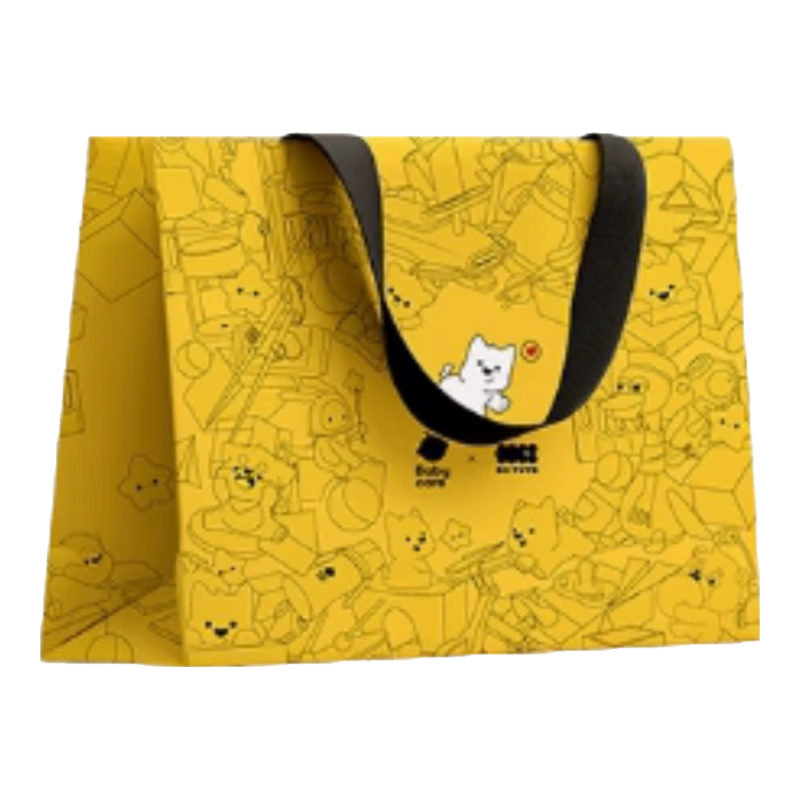 Babycare Co-Branded Toy Gift Bag, Children's Birthday And Christmas Gift Bag for Gifting - Yellow, Size 345*200*280