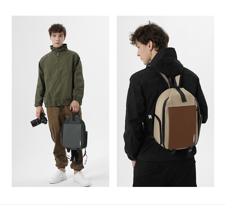 CWATCUN Shoulder Camera Bag for Men And Women, Multifunctional Portable Small Bag, Dual-Shoulder Bag, Trendy Backpack for Me 13