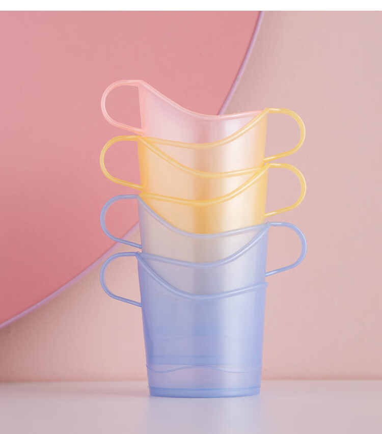 MENGTING Disposable Paper Cup Holder, Cream-Style Tea Tray with Insulated Cups, Heat-Resistant Plastic Cup Holder, 8 Pieces 14
