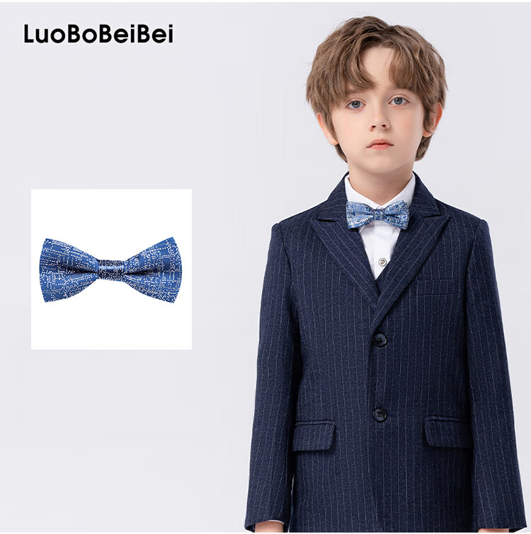LUOBOBEIBEI Children's Bow Tie, Necktie for Boys And Girls, Formal Wear Accessory, Pumpkin-Shaped Brooch, Butterfly Bow, Striped Bow, One Size Fits All 8