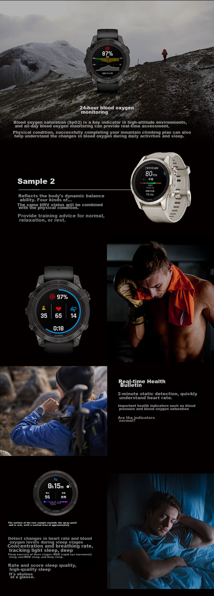 GARMIN Fenix7X Pro Solar Elite Edition (51mm), ECG Heart Rate Running Outdoor Sports Watch 12