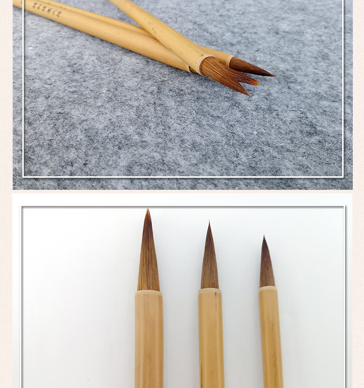 Fenshang Premium Wolf Hair Calligraphy Brush Set for Large, Medium And Small Regular Script, Suitable for Students, Beginners, And Calligraphy Training Classes, for Practicing Regular And Running Script 4