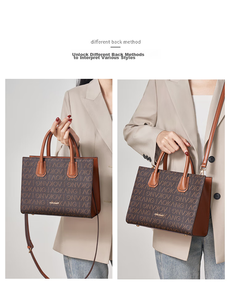 Aokang Women's Handbag, 2026 New Trendy Retro High-End Tote Bag, Light Luxury Crossbody Shoulder Bag, Birthday Gift for Mom Or Wife 7