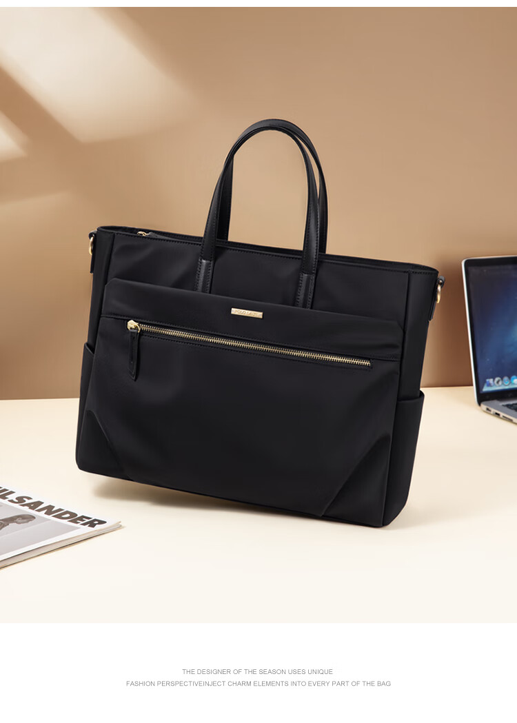 POLO Handbag, Women's Shoulder Bag, Ladies' 14-Inch Laptop Bag, Business Travel Office Bag, Gift for Girlfriend 21