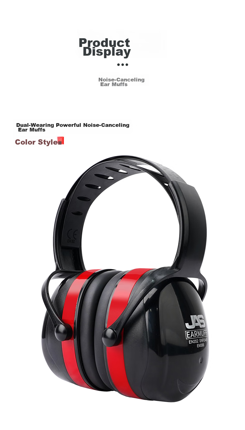 Jiansi Noise-Reducing Earmuffs for Work Protection And Shooting 8