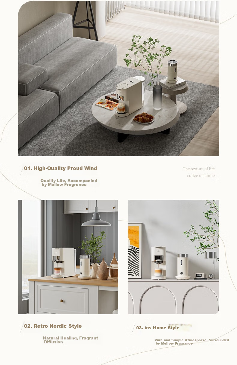 STELANG ST-550S-C Capsule Coffee Machine Fully Automatic Home Small Milk Frothing Capsule Brewer 4