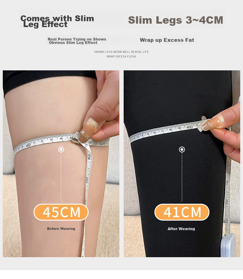 XUEXIMAN Thin Fleece Shark Leggings for Women, High-Waisted Tummy Control And Butt-Lifting Pants with Magic Fleece Lining for Autumn And Winter, Slim-Fit Tight-Fitting Leggings for Outer Wear 10